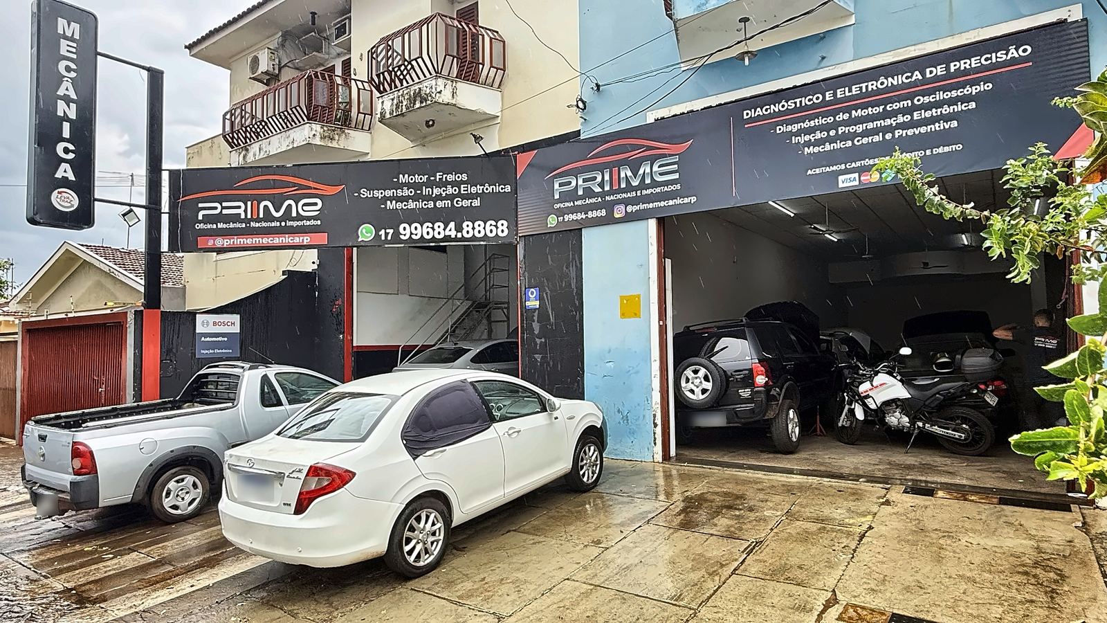 Fachada da Prime Oficina Mecânica